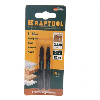 204 р. Пилка для лобзика набор 2шт. дерево 55мм KRAFTOOL KRAFTOOL 159535-2  с доставкой в г. Воронеж. Увеличить фотографию 1