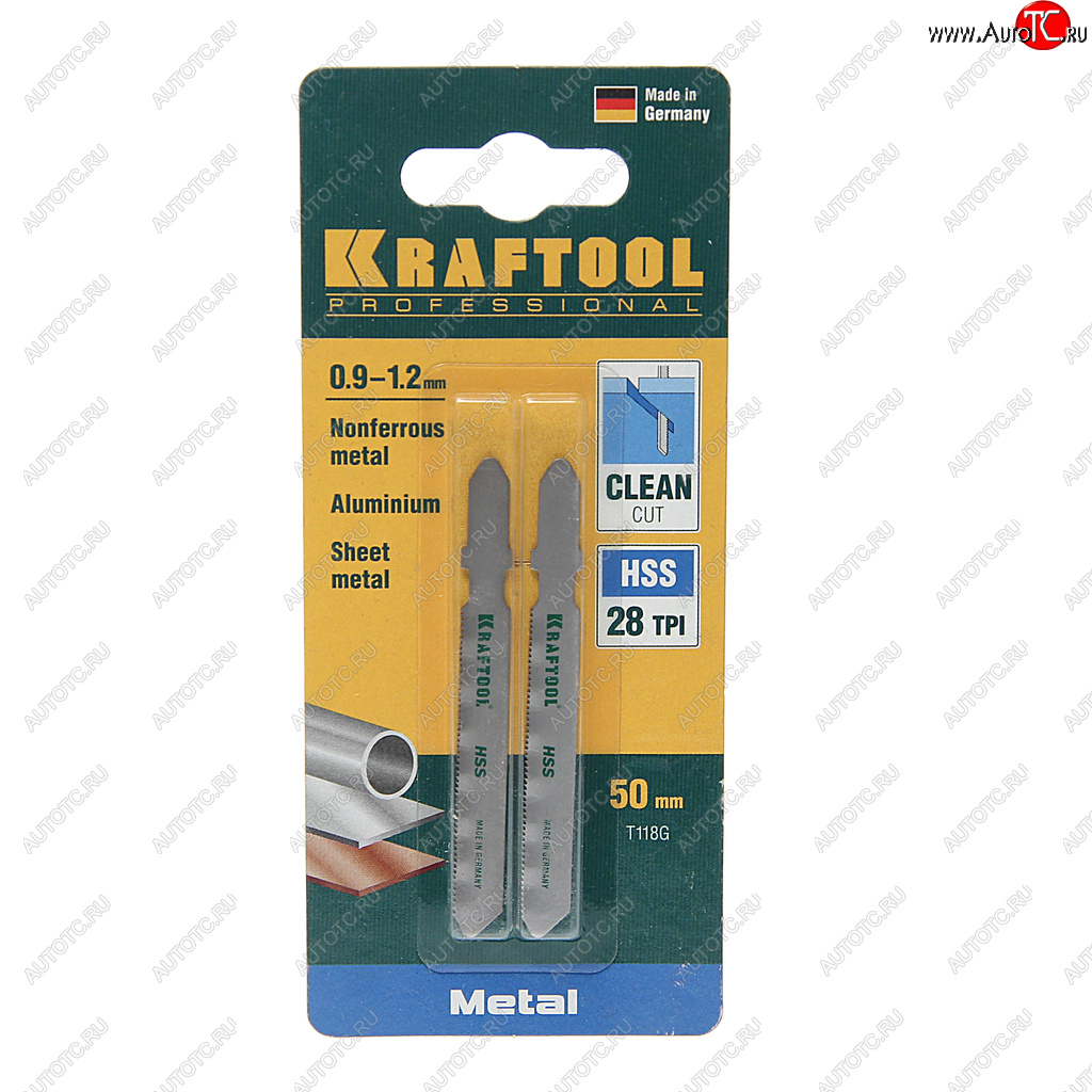 264 р. Пилка для лобзика набор 2шт. металл 50мм KRAFTOOL KRAFTOOL 159551-0,9  с доставкой в г. Воронеж
