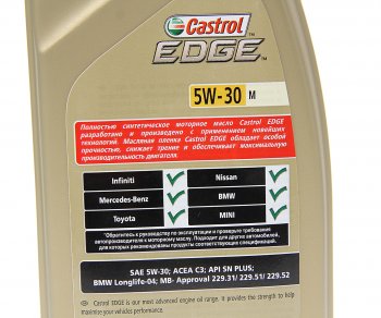 1 899 р. Масло моторное EDGE M 5W30 синт.1л CASTROL CASTROL 15c452  с доставкой в г. Воронеж. Увеличить фотографию 2