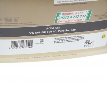 6 699 р. Масло моторное EDGE Professional LL IV FE 0W20 синт.4л CASTROL CASTROL 15e94f  с доставкой в г. Воронеж. Увеличить фотографию 2
