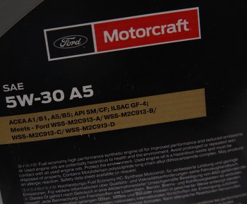 4 999 р. Масло моторное FORD 5W30 синт.5л OE FORD 15f1cf  с доставкой в г. Воронеж. Увеличить фотографию 2