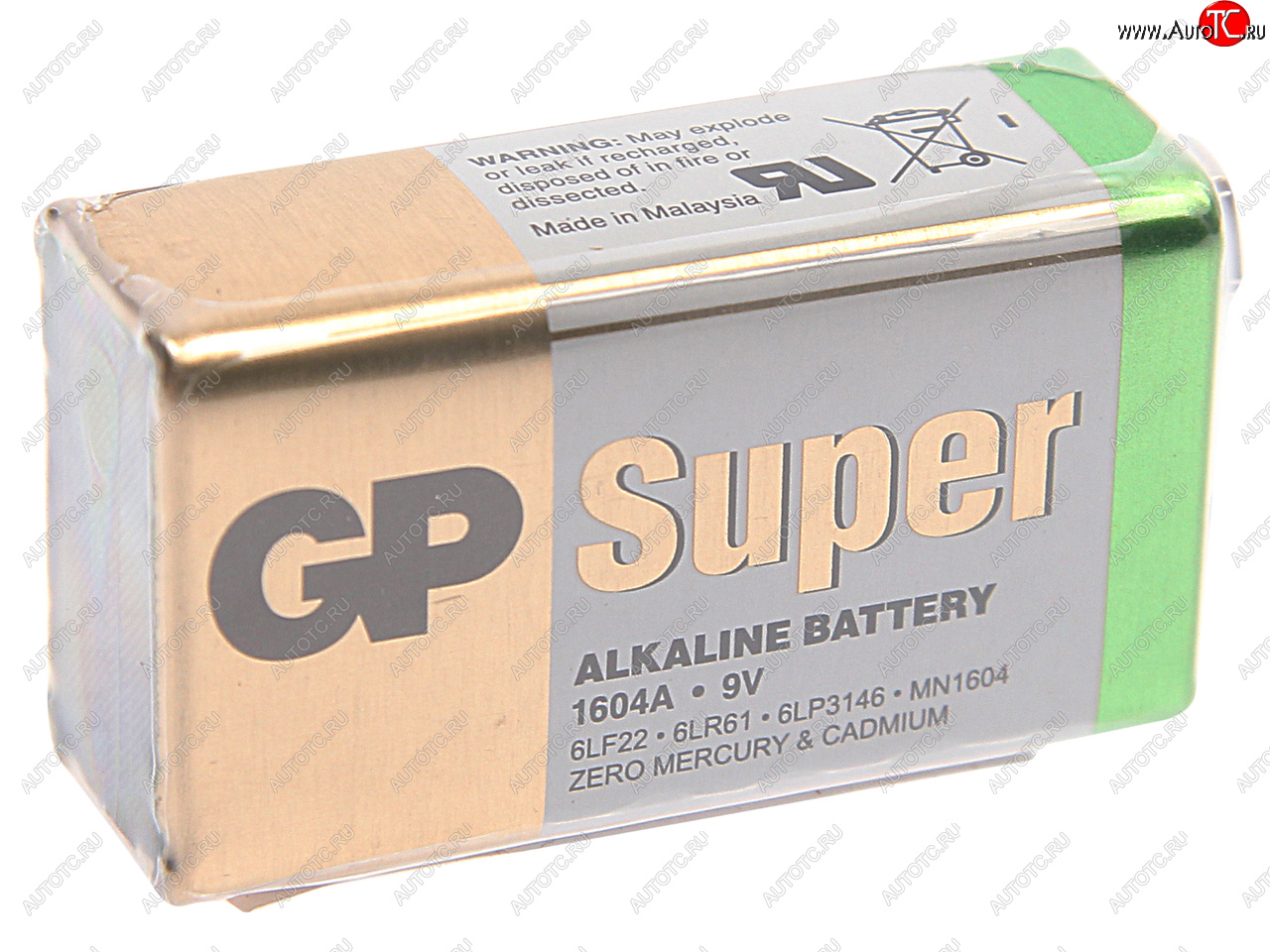399 р. Батарейка KRONA 6LR61 9V термопленка 1шт. GP GP 1604a-s1  с доставкой в г. Воронеж