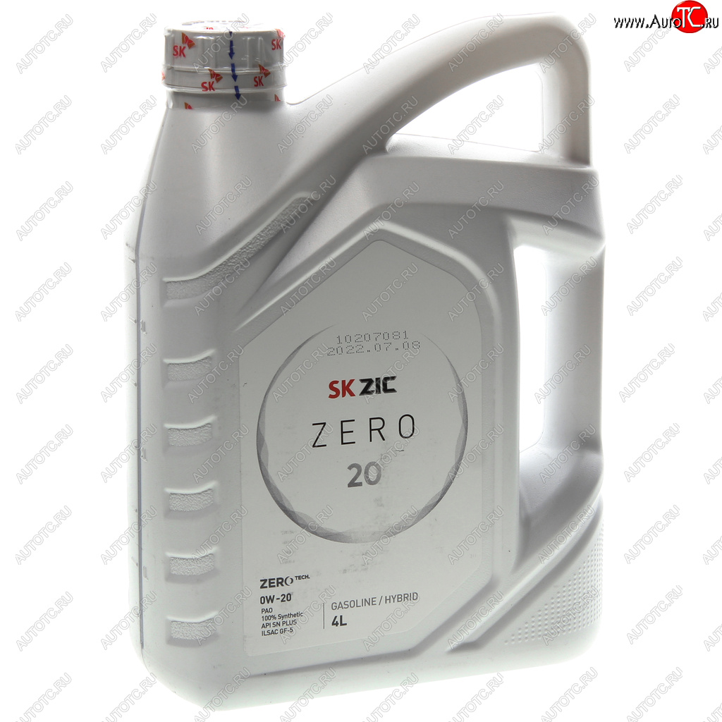 5 299 р. Масло моторное ZERO SPGF-6A 0W20 синт.4л ZIC ZIC 162035  с доставкой в г. Воронеж