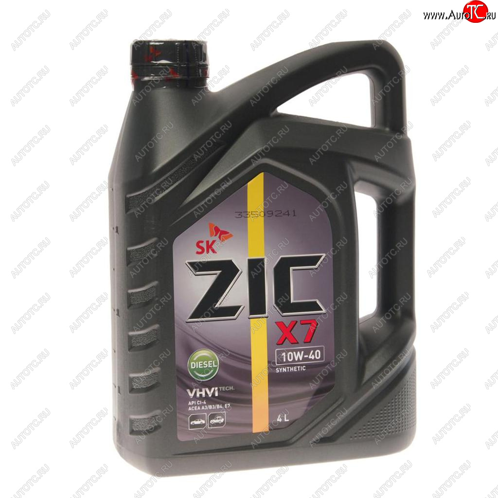 2 999 р. Масло дизельное X7 DIESEL CI-4SL E7 10W40 синт.4л ZIC ZIC 162607  с доставкой в г. Воронеж