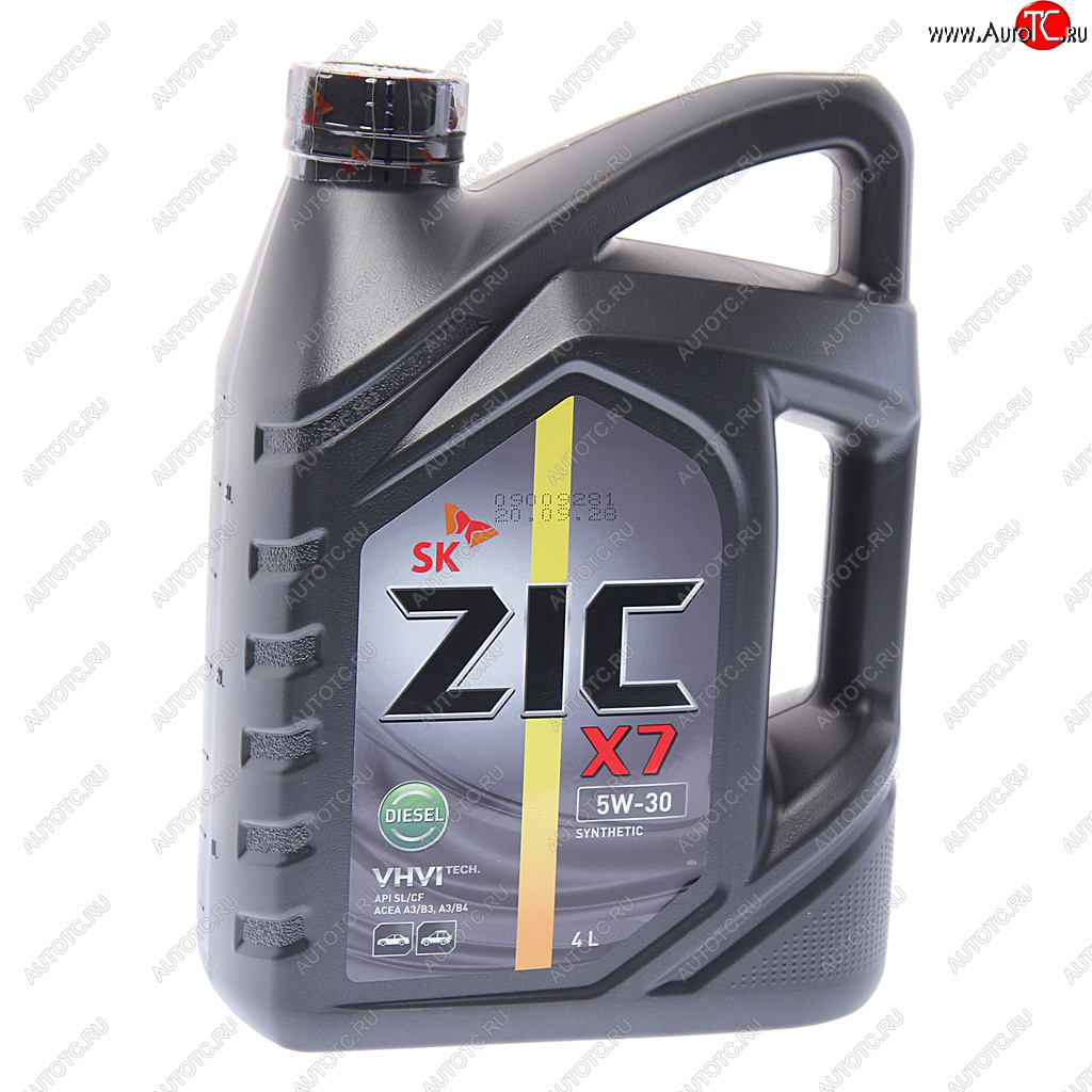 3 199 р. Масло дизельное Х7 DIESEL SLCFA3B3A3B4 5W30 синт.4л ZIC ZIC 162610  с доставкой в г. Воронеж