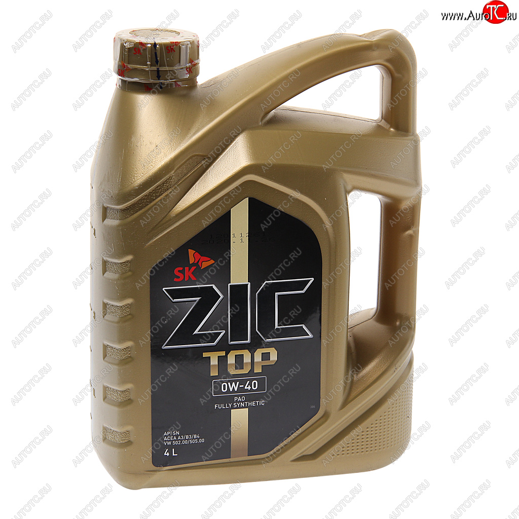5 899 р. Масло моторное ZIC TOP SNCFA3B3A3B4 0W40 синт.4л ZIC ZIC 162611  с доставкой в г. Воронеж