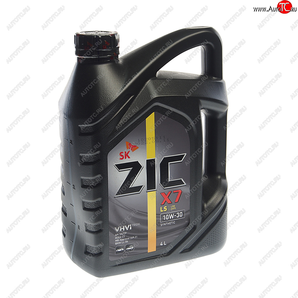 2 899 р. Масло моторное X7 LS SNCFC3 10W30 синт.4л ZIC ZIC 162649  с доставкой в г. Воронеж