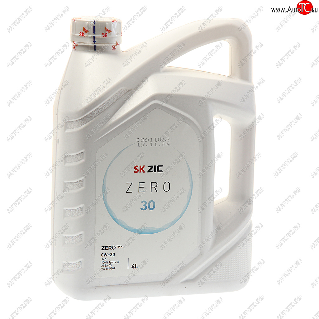 5 599 р. Масло моторное ZERO С3 0W30 синт.4л ZIC ZIC 162676  с доставкой в г. Воронеж