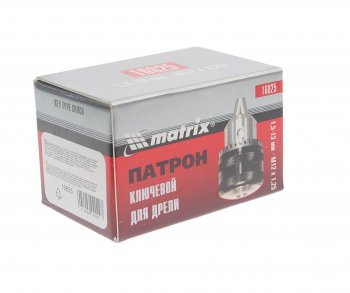 439 р. Патрон для дрели с ключом 1.5-13мм M12х1.25 MATRIX MATRIX 16825  с доставкой в г. Воронеж. Увеличить фотографию 3