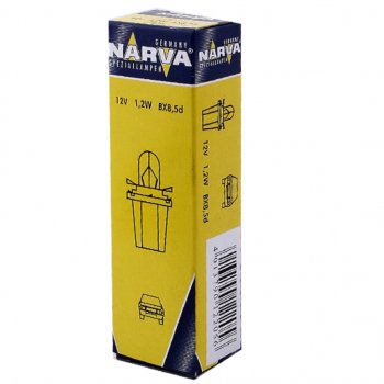 65 р. Лампа 12V 1.2W BAX8.5d1.5 синий патрон Plastic Base NARVA NARVA 170293000  с доставкой в г. Воронеж. Увеличить фотографию 1