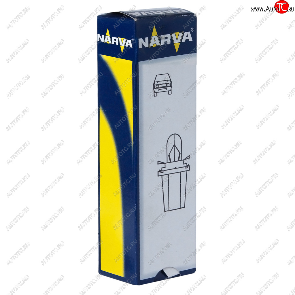 86 р. Лампа 24V 1.2W BAX8.5d2 серый патрон Plastic Base NARVA NARVA 170393000  с доставкой в г. Воронеж