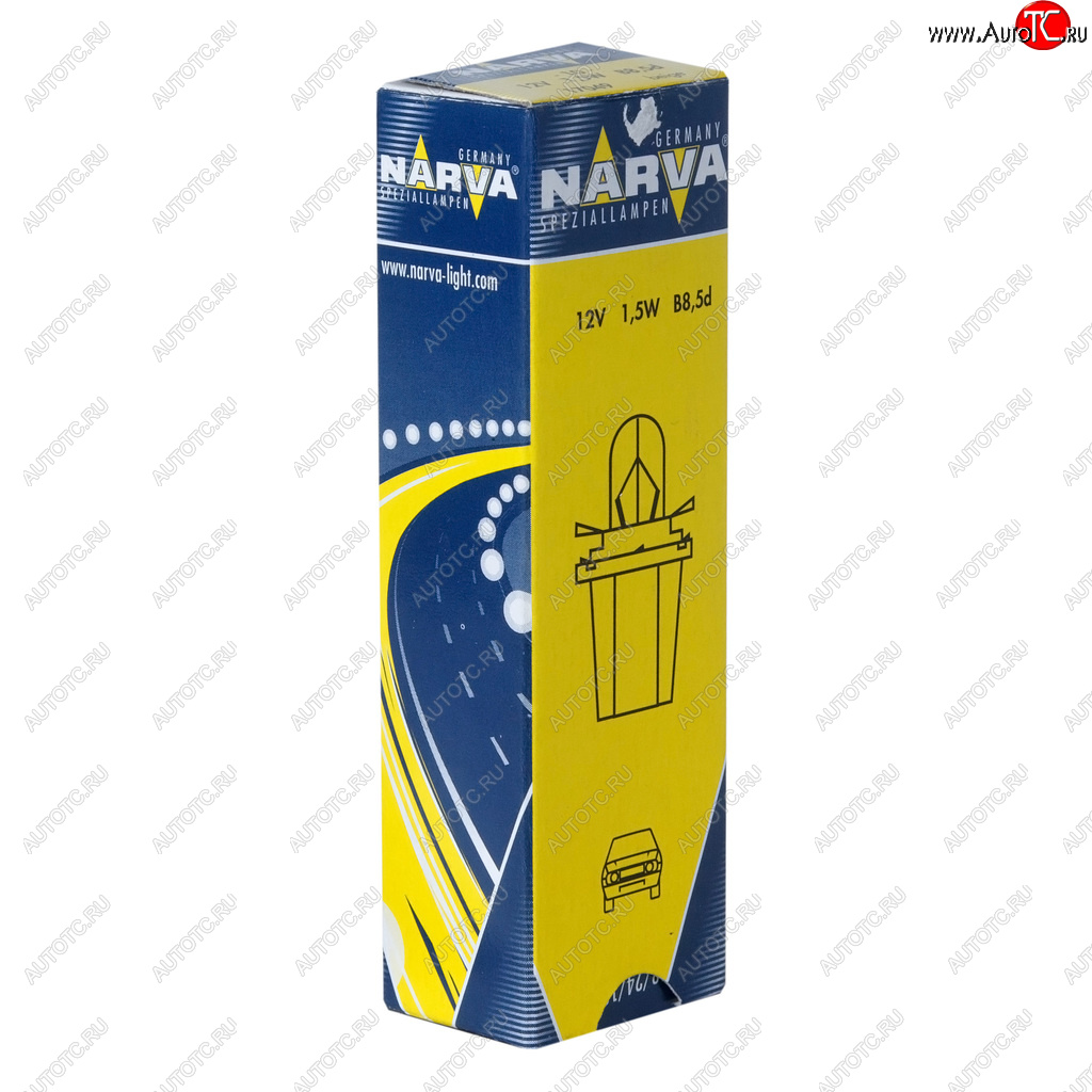 76 р. Лампа 12V 1.5W B8.5d бежевый патрон Plastic Base NARVA NARVA 170493000  с доставкой в г. Воронеж
