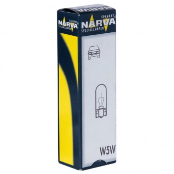 32 р. Лампа 12V W5W T10 W2.1x9.5d NARVA NARVA 171773000  с доставкой в г. Воронеж. Увеличить фотографию 1