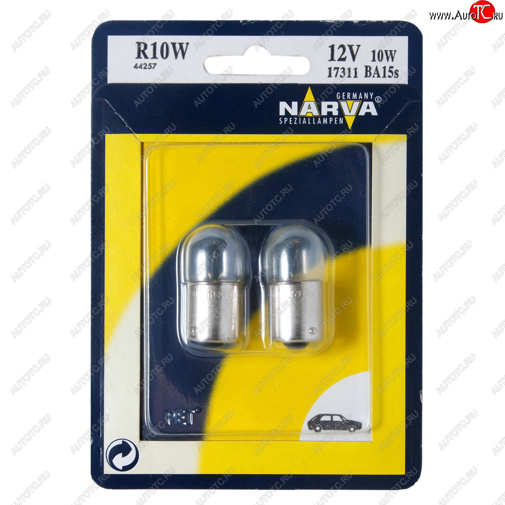 120 р. Лампа 12V R10W BA15s блистер (2шт.) NARVA NARVA 173114000  с доставкой в г. Воронеж