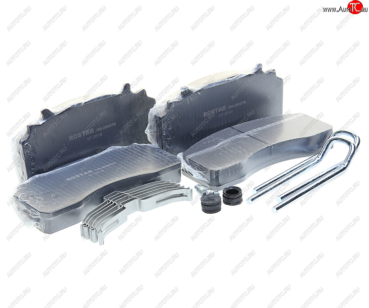 10 549 р. Колодки тормозные MAN TGS,TGX дисковые (4шт.) ROSTAR ROSTAR 180.000279  с доставкой в г. Воронеж