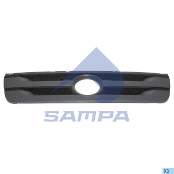 5 849 р. Решетка радиатора MERCEDES Actros MP2,MP3 SAMPA SAMPA 18100469  с доставкой в г. Воронеж. Увеличить фотографию 1