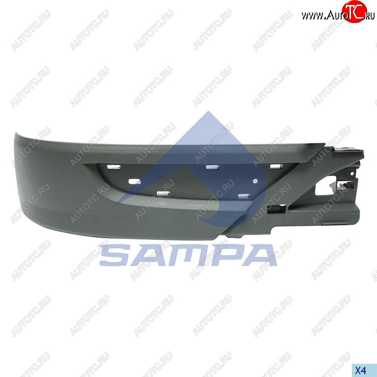 829 р. Спойлер бампера MERCEDES Actros MP3 переднего правый (узкий) SAMPA SAMPA 18100558  с доставкой в г. Воронеж