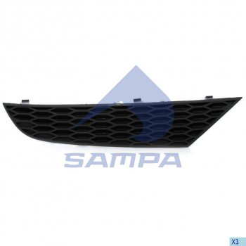 276 р. Накладка бампера MERCEDES переднего SAMPA SAMPA 18100565  с доставкой в г. Воронеж. Увеличить фотографию 1
