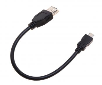 37 р. Кабель micro USB-USB (мама) 0.2м черный REXANT REXANT 18-1161-2  с доставкой в г. Воронеж. Увеличить фотографию 2