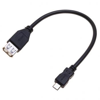 37 р. Кабель micro USB-USB (мама) 0.2м черный REXANT REXANT 18-1161-2  с доставкой в г. Воронеж. Увеличить фотографию 1
