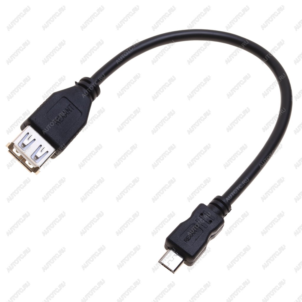 37 р. Кабель micro USB-USB (мама) 0.2м черный REXANT REXANT 18-1161-2  с доставкой в г. Воронеж