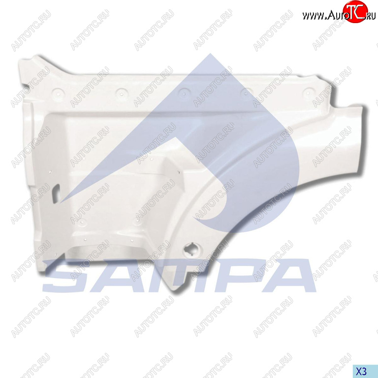 9 199 р. Панель MAN TGA TGX подножки ступени левой SAMPA SAMPA 18200042  с доставкой в г. Воронеж