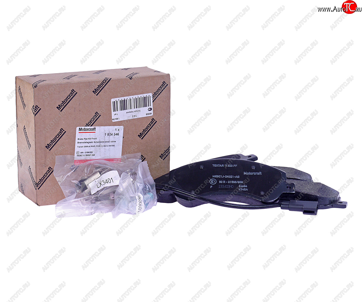4 799 р. Колодки тормозные FORD Transit (06-) передние с датчиком (эконом) (4шт.) OE FORD 1824346 FORD 1824346  с доставкой в г. Воронеж
