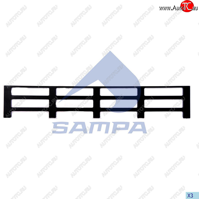 659 р. Решетка радиатора VOLVO FH,FM облицовки нижняя SAMPA SAMPA 18300009  с доставкой в г. Воронеж