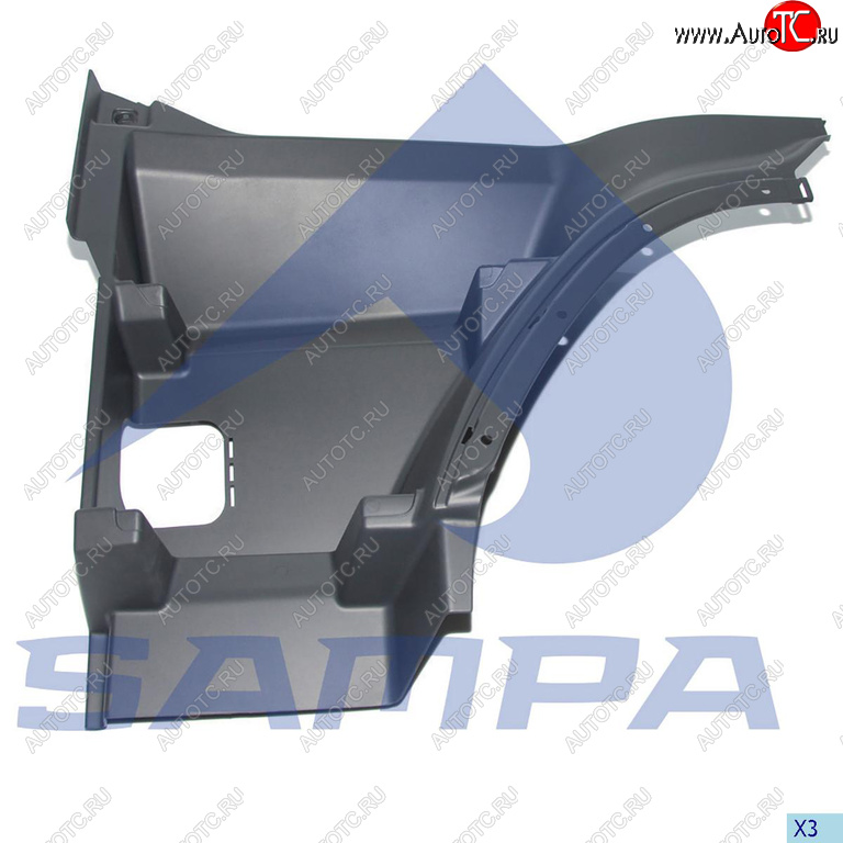 3 499 р. Подножка VOLVO FH кабины верхняя левая SAMPA SAMPA 18300031  с доставкой в г. Воронеж