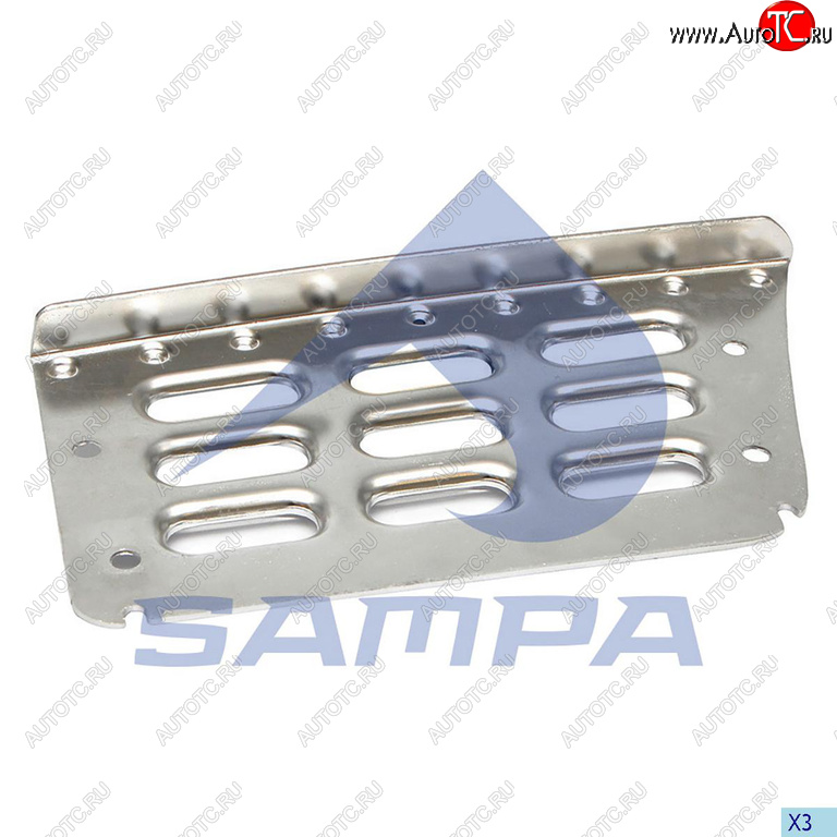 1 359 р. Подножка VOLVO FH,FM левая (металлическая ступень) SAMPA SAMPA 18300036  с доставкой в г. Воронеж