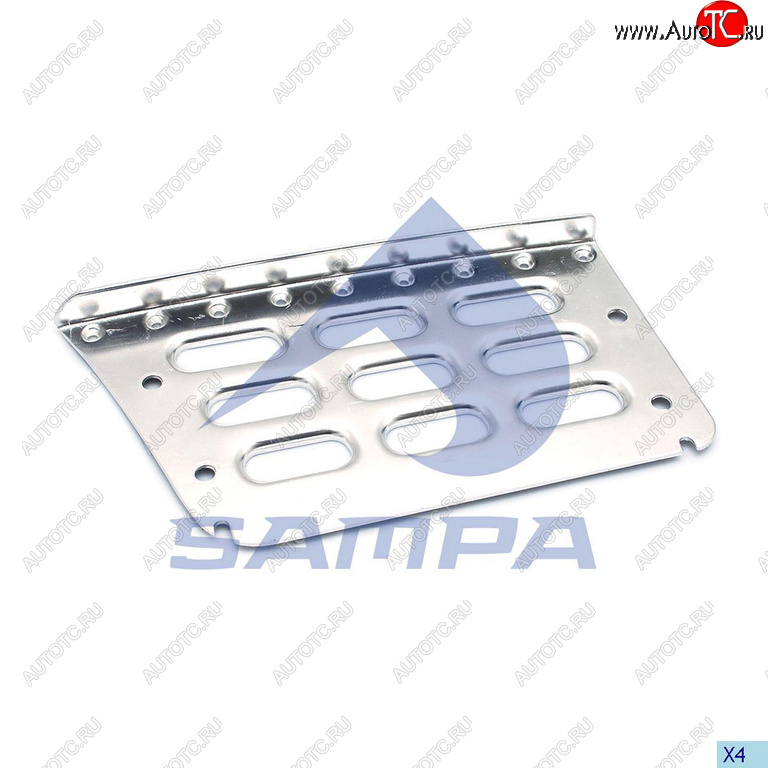 1 299 р. Подножка VOLVO FH,FM правая (металлическая ступень) SAMPA SAMPA 18300037  с доставкой в г. Воронеж