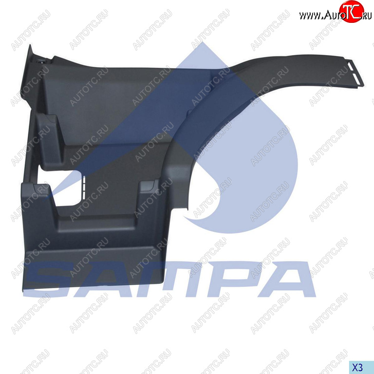 4 549 р. Панель VOLVO FH подножки ступени левой SAMPA SAMPA 18300092  с доставкой в г. Воронеж
