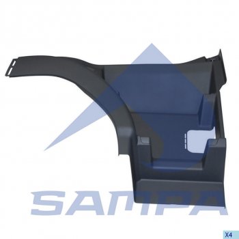 4 799 р. Панель VOLVO FH подножки ступени правой SAMPA SAMPA 18300093  с доставкой в г. Воронеж. Увеличить фотографию 1