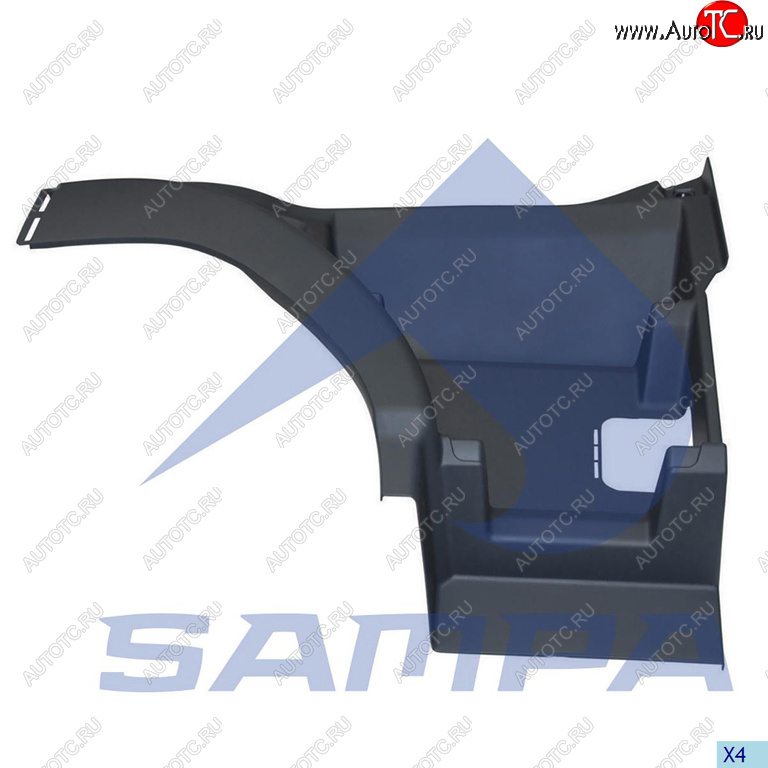 4 799 р. Панель VOLVO FH подножки ступени правой SAMPA SAMPA 18300093  с доставкой в г. Воронеж
