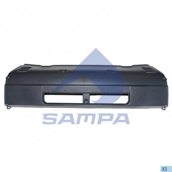 2 999 р. Бампер SCANIA 114,124,144,R series центральная часть SAMPA SAMPA 18400010  с доставкой в г. Воронеж. Увеличить фотографию 1