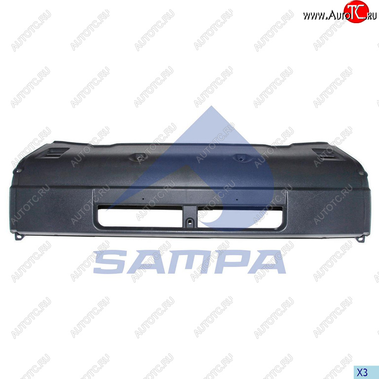 2 999 р. Бампер SCANIA 114,124,144,R series центральная часть SAMPA SAMPA 18400010  с доставкой в г. Воронеж