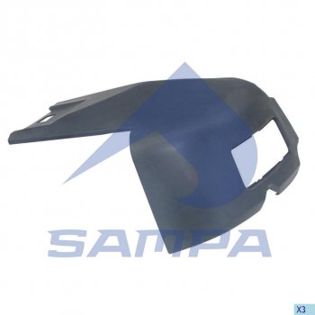 3 199 р. Бампер SCANIA 114,124,144,R series левая часть SAMPA SAMPA 18400011  с доставкой в г. Воронеж. Увеличить фотографию 1