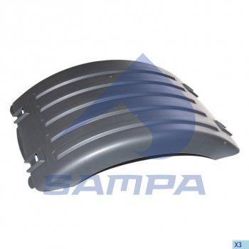 1 999 р. Крыло SCANIA P,R,4 series заднее средняя часть SAMPA SAMPA 18400255  с доставкой в г. Воронеж. Увеличить фотографию 1
