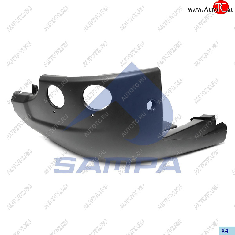 3 899 р. Бампер SCANIA R series CG,CR (10-) передний левая часть (круглые противотуманки) SAMPA SAMPA 18400289  с доставкой в г. Воронеж