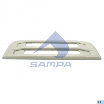 8 999 р. Решетка радиатора SCANIA 6 series,R (h=38см) SAMPA SAMPA 18400318  с доставкой в г. Воронеж. Увеличить фотографию 1