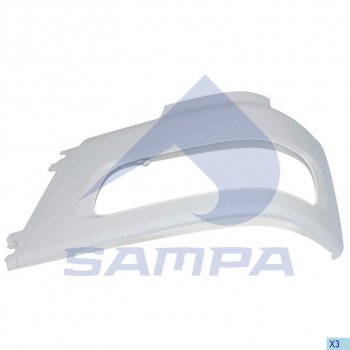 1 199 р. Облицовка DAF фары левой SAMPA SAMPA 18500101  с доставкой в г. Воронеж. Увеличить фотографию 1