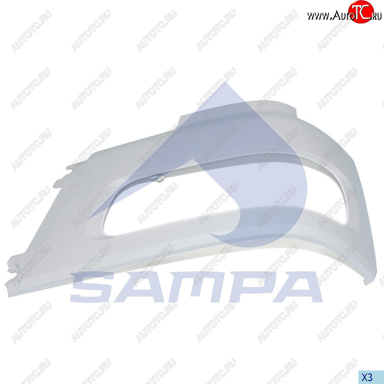 1 199 р. Облицовка DAF фары левой SAMPA SAMPA 18500101  с доставкой в г. Воронеж