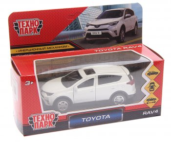 899 р. Модель автомобиля TOYOTA Rav4 металлическая ТЕХНОПАРК ТЕХНОПАРК 185421  с доставкой в г. Воронеж. Увеличить фотографию 1