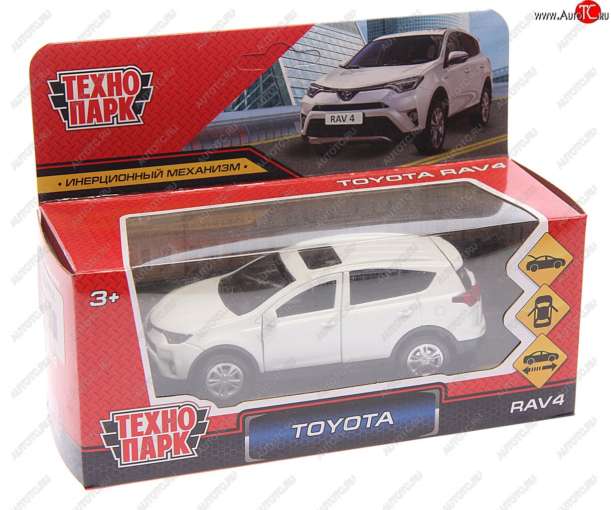 899 р. Модель автомобиля TOYOTA Rav4 металлическая ТЕХНОПАРК ТЕХНОПАРК 185421  с доставкой в г. Воронеж