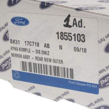 3 799 р. Элемент зеркальный FORD Transit (14-) левый (дополнительный) OE FORD 1855103  с доставкой в г. Воронеж. Увеличить фотографию 4