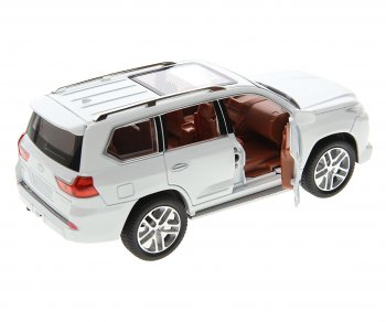 3 279 р. Модель автомобиля LEXUS LX570 1:24 (свет, звук) металлическая NO NAME 1901 (lx 570) NO NAME 1901 (lx 570)  с доставкой в г. Воронеж. Увеличить фотографию 2
