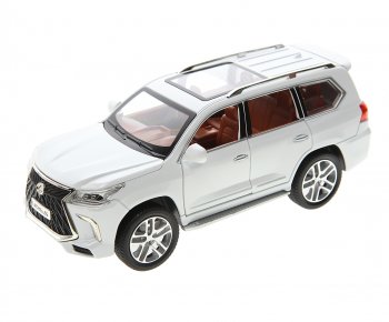 3 279 р. Модель автомобиля LEXUS LX570 1:24 (свет, звук) металлическая NO NAME 1901 (lx 570) NO NAME 1901 (lx 570)  с доставкой в г. Воронеж. Увеличить фотографию 1