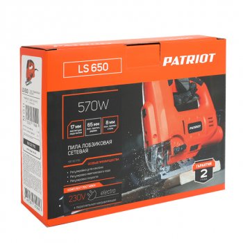4 999 р. Лобзик 570Вт 800-3000обмин. дерево-65мм PATRIOT PATRIOT 190301710  с доставкой в г. Воронеж. Увеличить фотографию 10