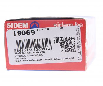 1 079 р. Стойка стабилизатора FIAT Doblo (01-) заднего леваяправая SIDEM SIDEM 19069  с доставкой в г. Воронеж. Увеличить фотографию 4