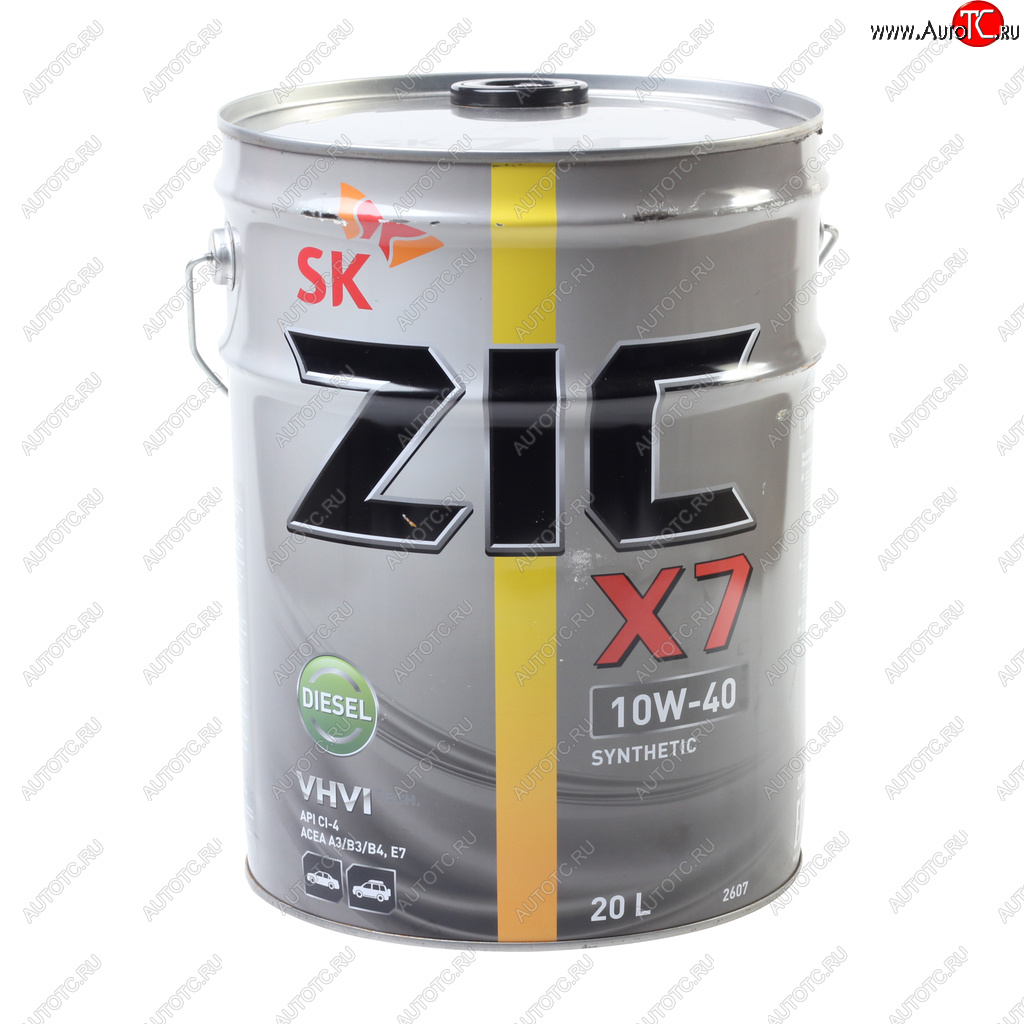13 499 р. Масло дизельное X7 DIESEL CI-4SL E7 10W40 синт.20л ZIC ZIC 192607  с доставкой в г. Воронеж